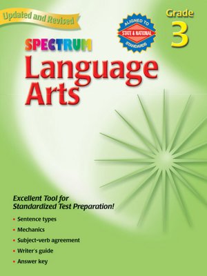 cover image of Spectrum Language Arts, Grade 3